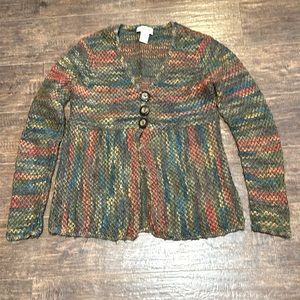 Talbots Multicolor Wool Blend Cardigan Sweater Women’s S